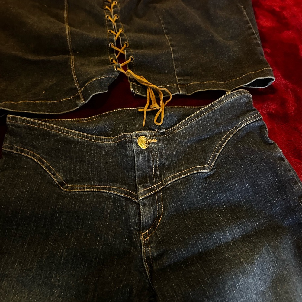 Vintage top n bell bottoms size small